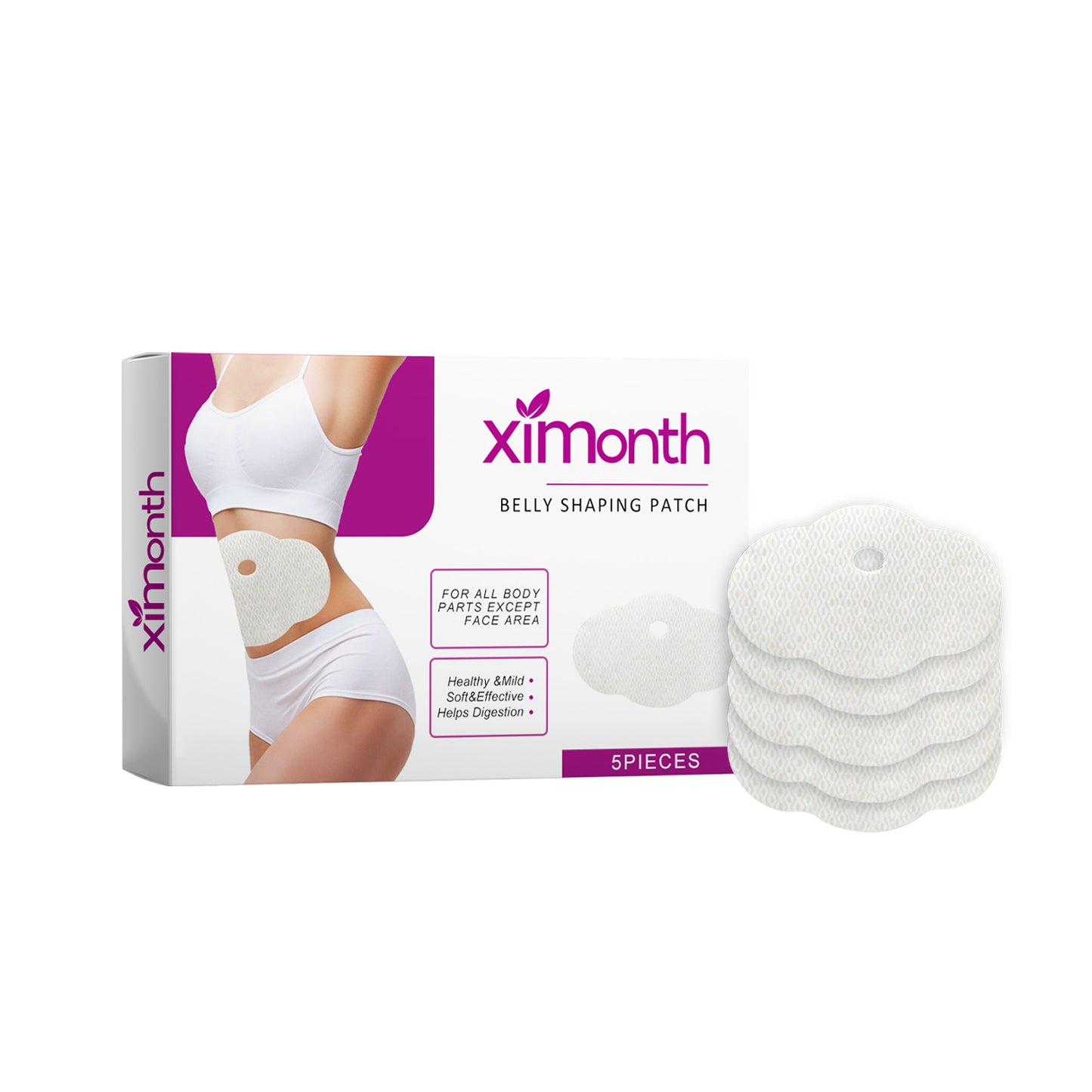 Herbal Firming Navel Patches - Natural Body Shaping & Skin Tightening - 5 Pack