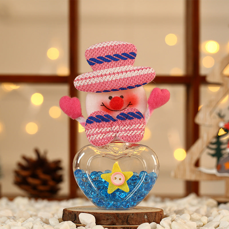 Christmas Mini Candy Jar with Old Man & Holiday Styles - Home Storage Jar