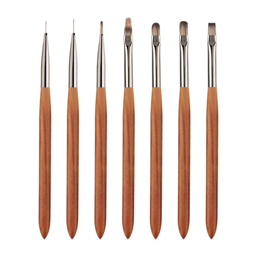Wooden Nail Art Pen Set for Precise Nail Design and Detailing