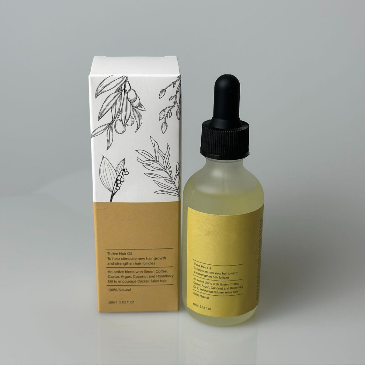 Hair Growth Oil with Castor & Rosemary - 60ml