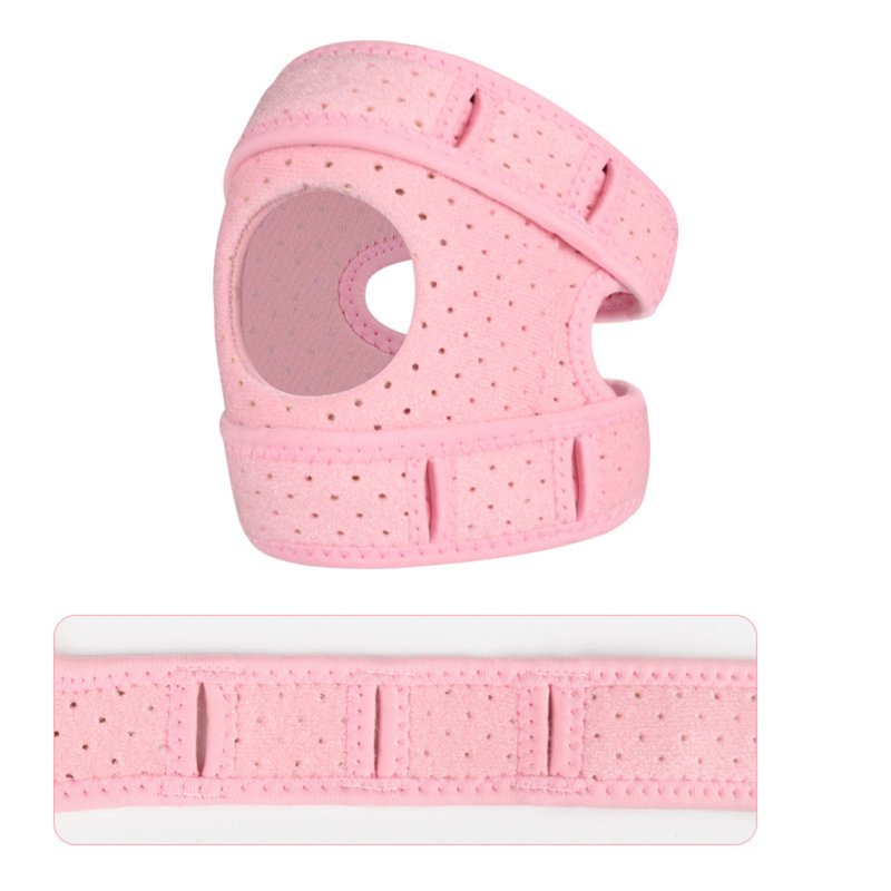 Adjustable Knee Support Brace with Silicone Shock Absorption for Meniscus Protection
