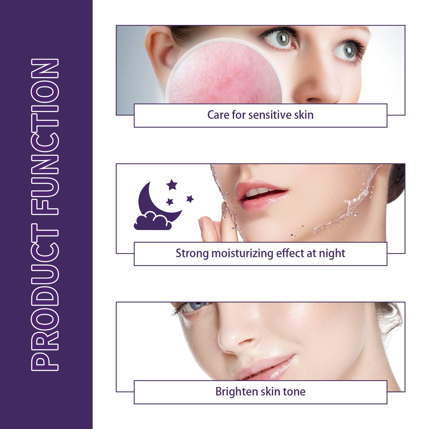 Hydrating Night Repair Sleep Cream - Moisturizing Face Cream for Sensitive Skin