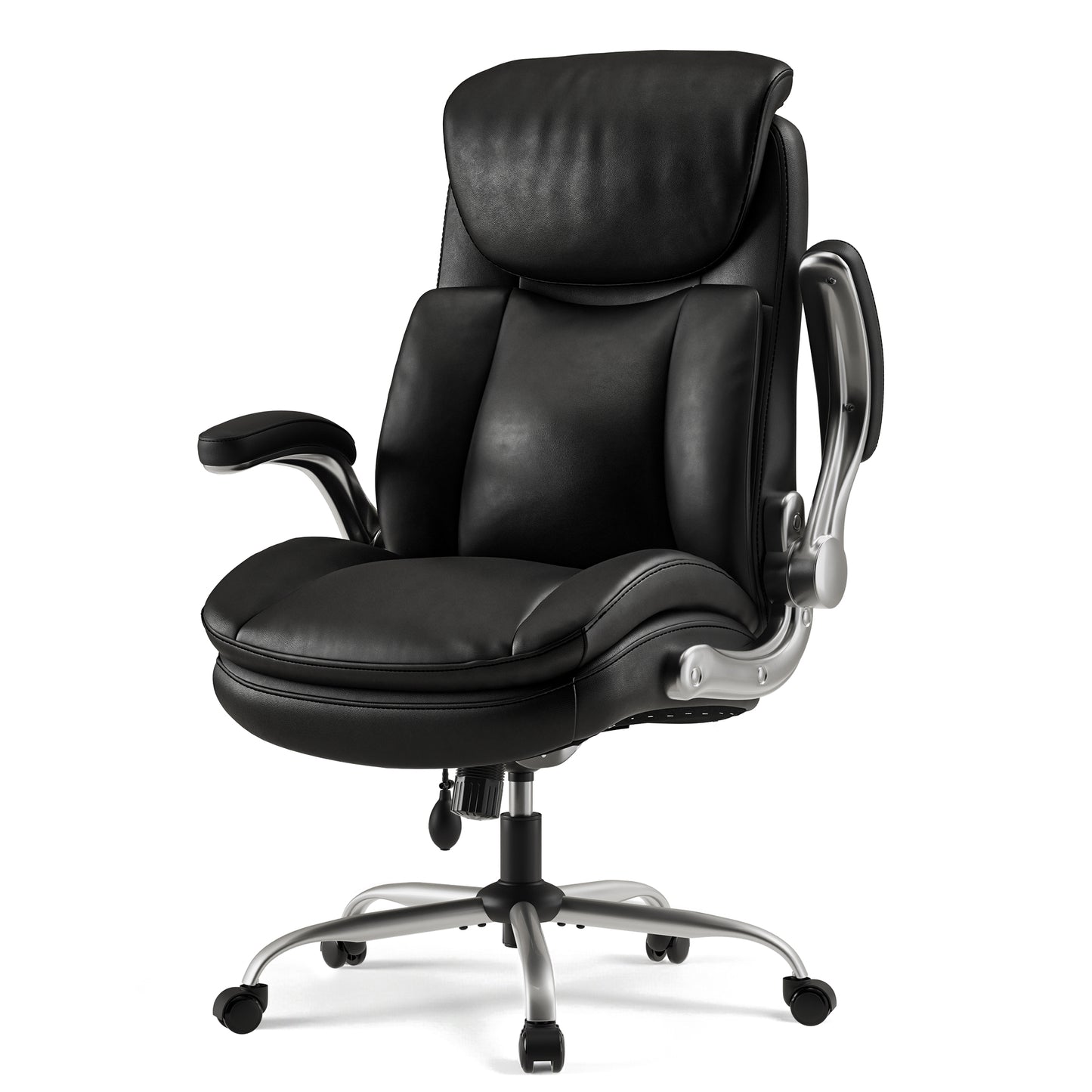 High Back PU Leather Executive Office Chair with Adjustable Lumbar Support