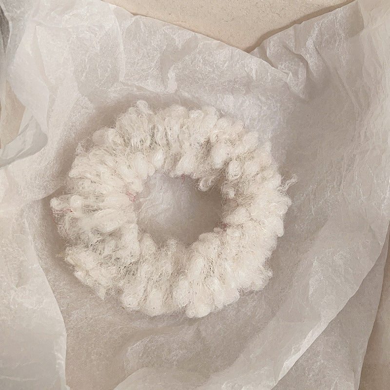 Cute Plush Elastic Hair Scrunchie - Soft Large Intestine Style Hair Band