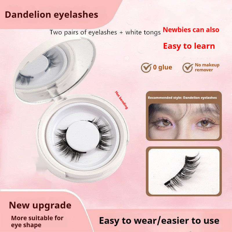 Magnetic False Eyelashes - Natural Mink Lash Set with Applicator Tool