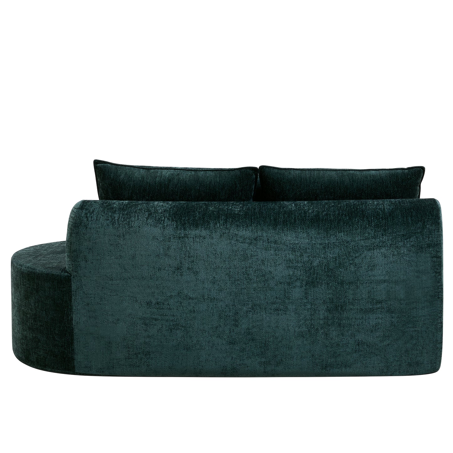 138.6 Modern Curved Modular Sectional Sofa With High-Density Fully
