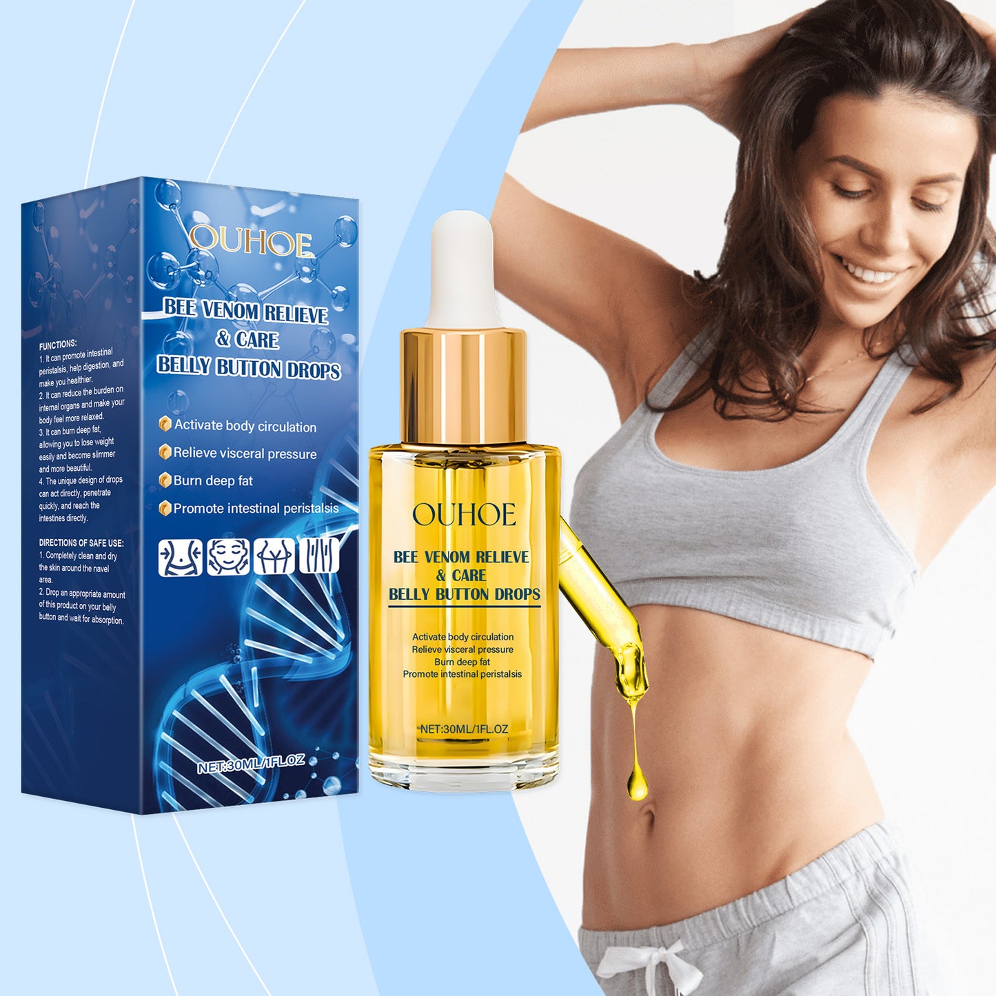 Firming Body Care Essence with Peppermint & Black Pepper Extract - 30ml