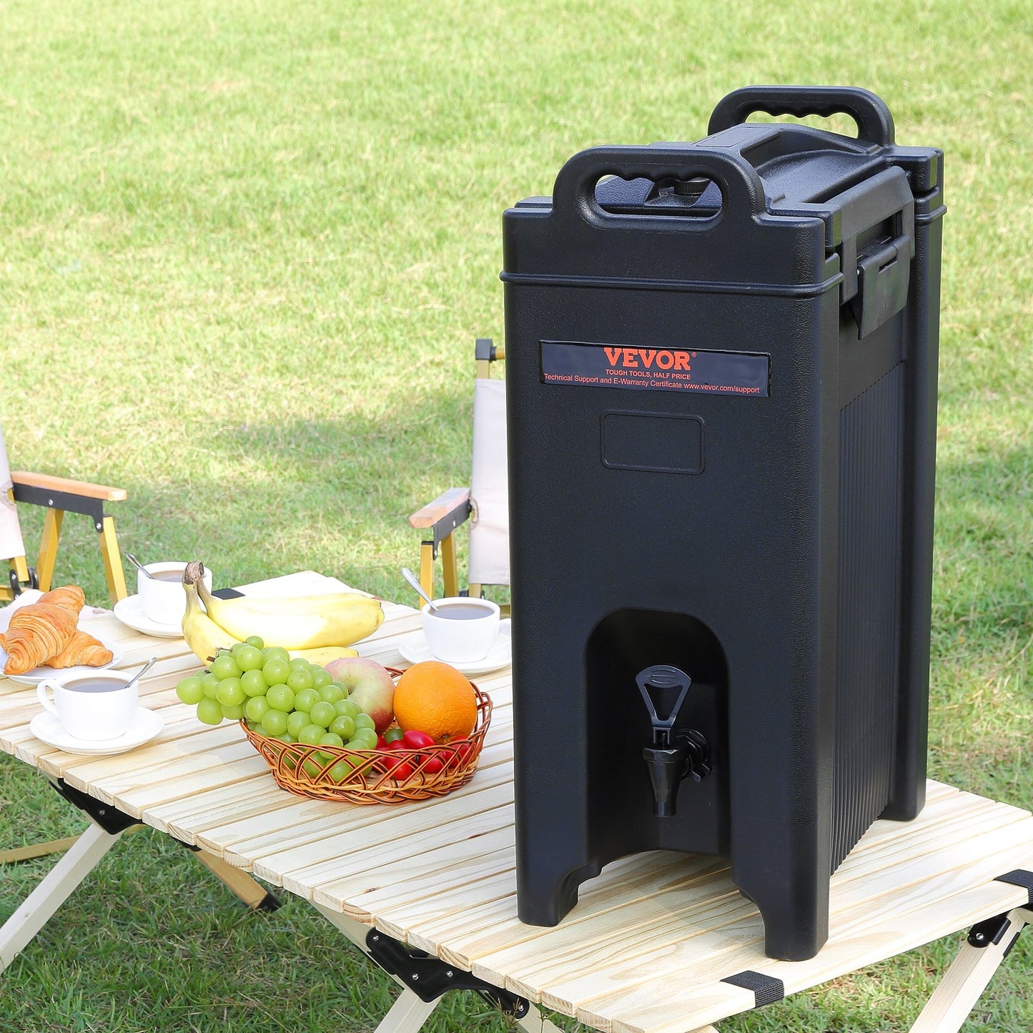 5 Gallon Insulated Beverage Dispenser - Hot & Cold Drink Server