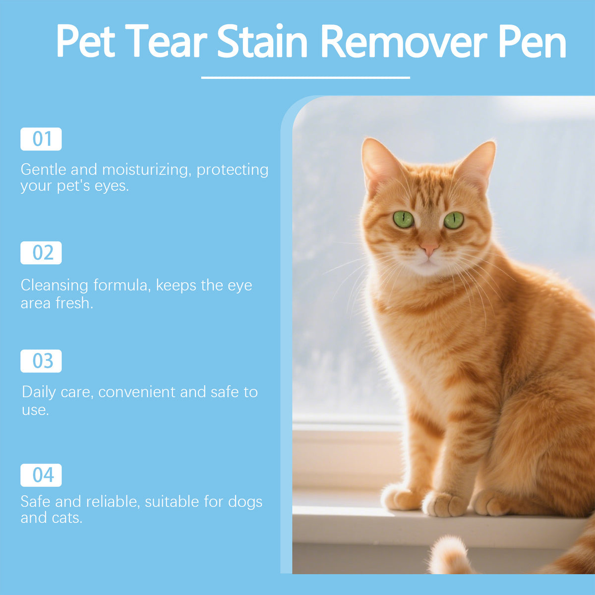 Pet Tear Stain Remover Pen - 3ml Eye Cleanser