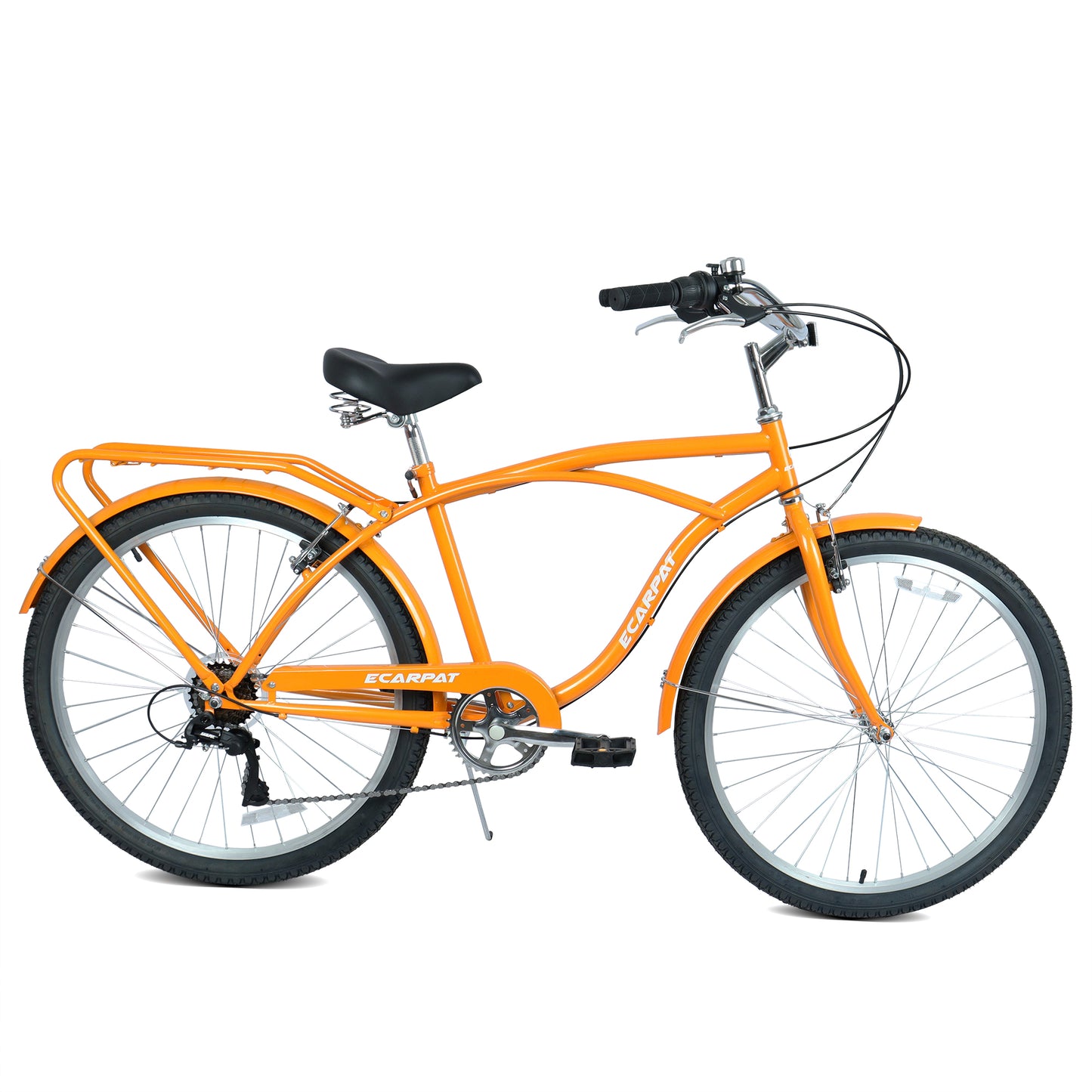 26-Inch 7-Speed Beach Cruiser Bike for Men & Women - Multiple Colors
