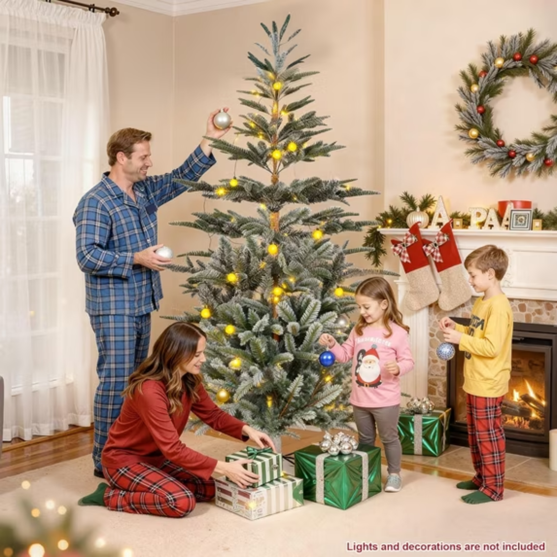 7ft Unlit Aspen Fir Artificial Christmas Tree - Green