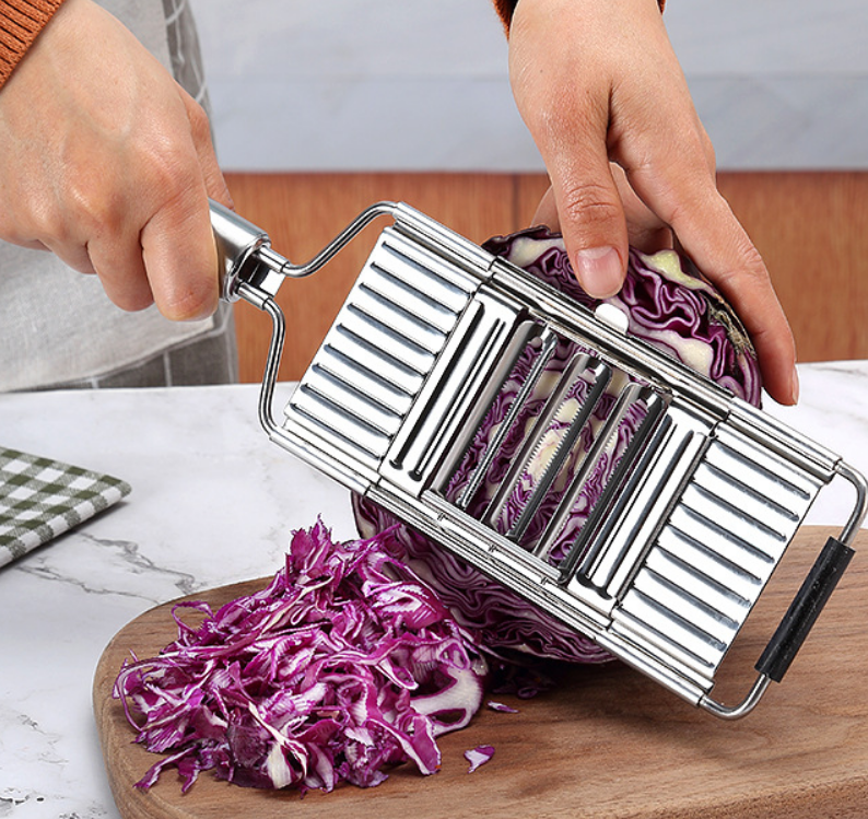 Multi-Function Vegetable Chopper with Stainless Steel Shredding Device - Kitchen Helper