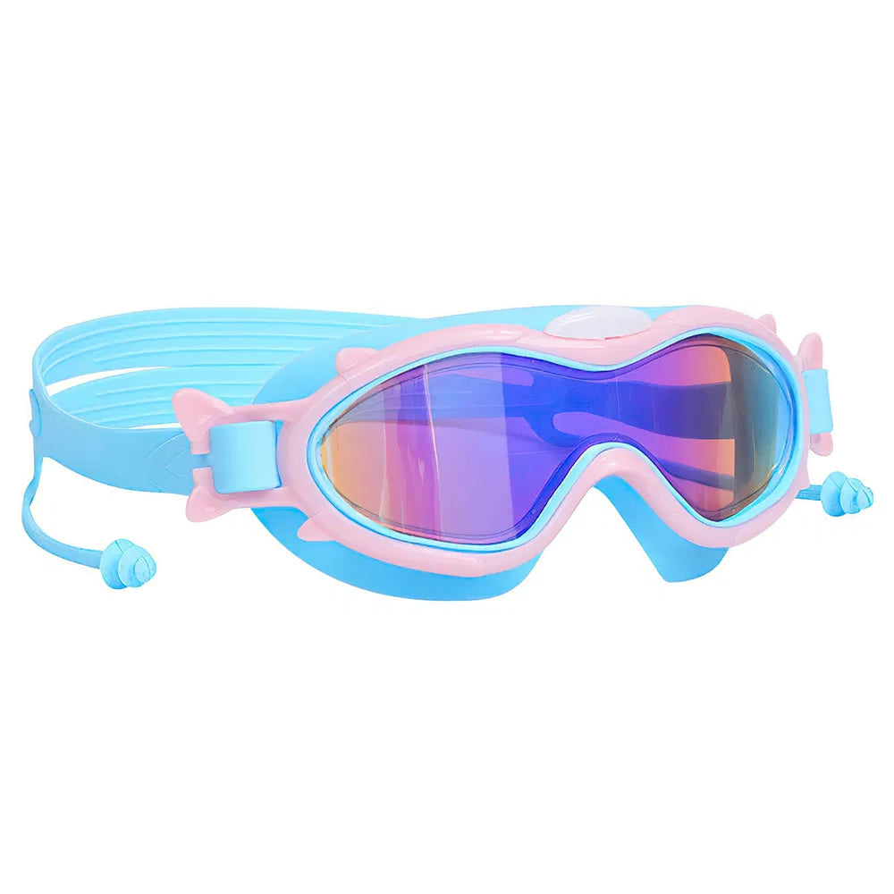 Kids Swim Goggles with Ear Plugs - Anti-Fog UV Protection