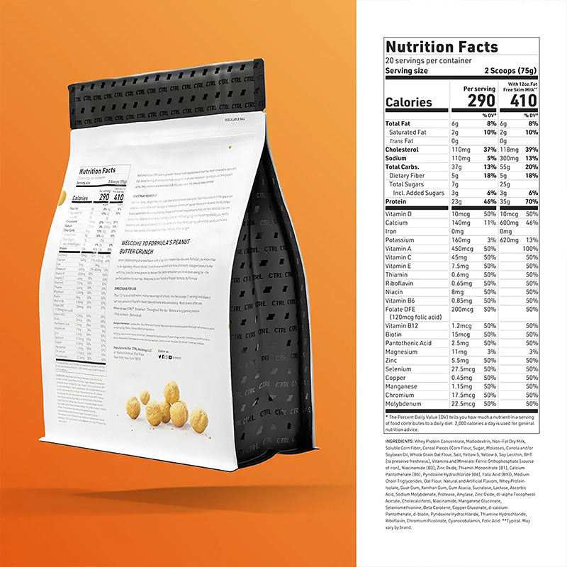 Protein Meal Replacement Shake Powder No Sugar 1 Bag