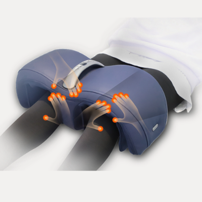 Air Pressure Knee Massager - Dark Blue with Heat & Vibration