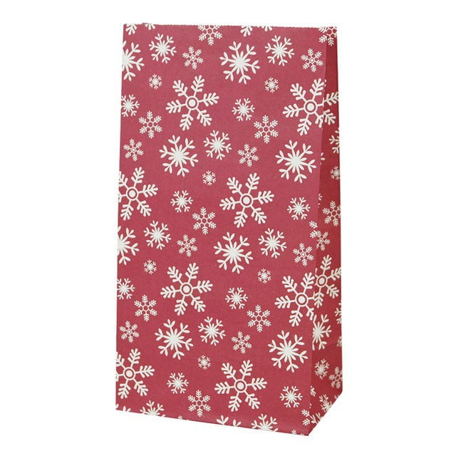Christmas Printed Kraft Paper Candy & Biscuit Bags - Holiday Party Supplies