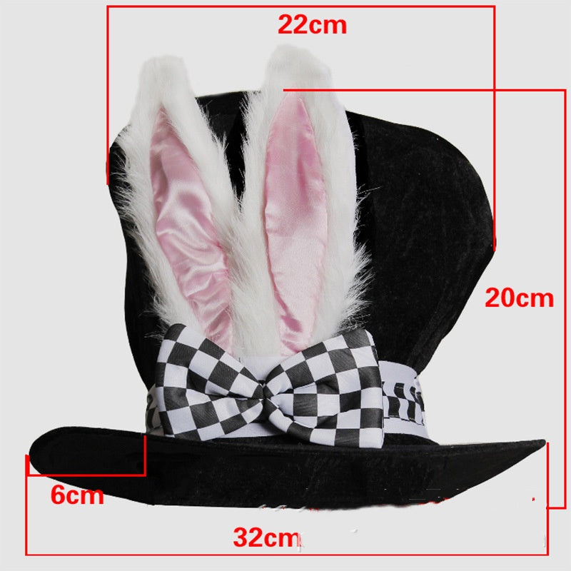Halloween Rabbit Ears Party Hat - Tall Cosplay Dance Costume Accessory