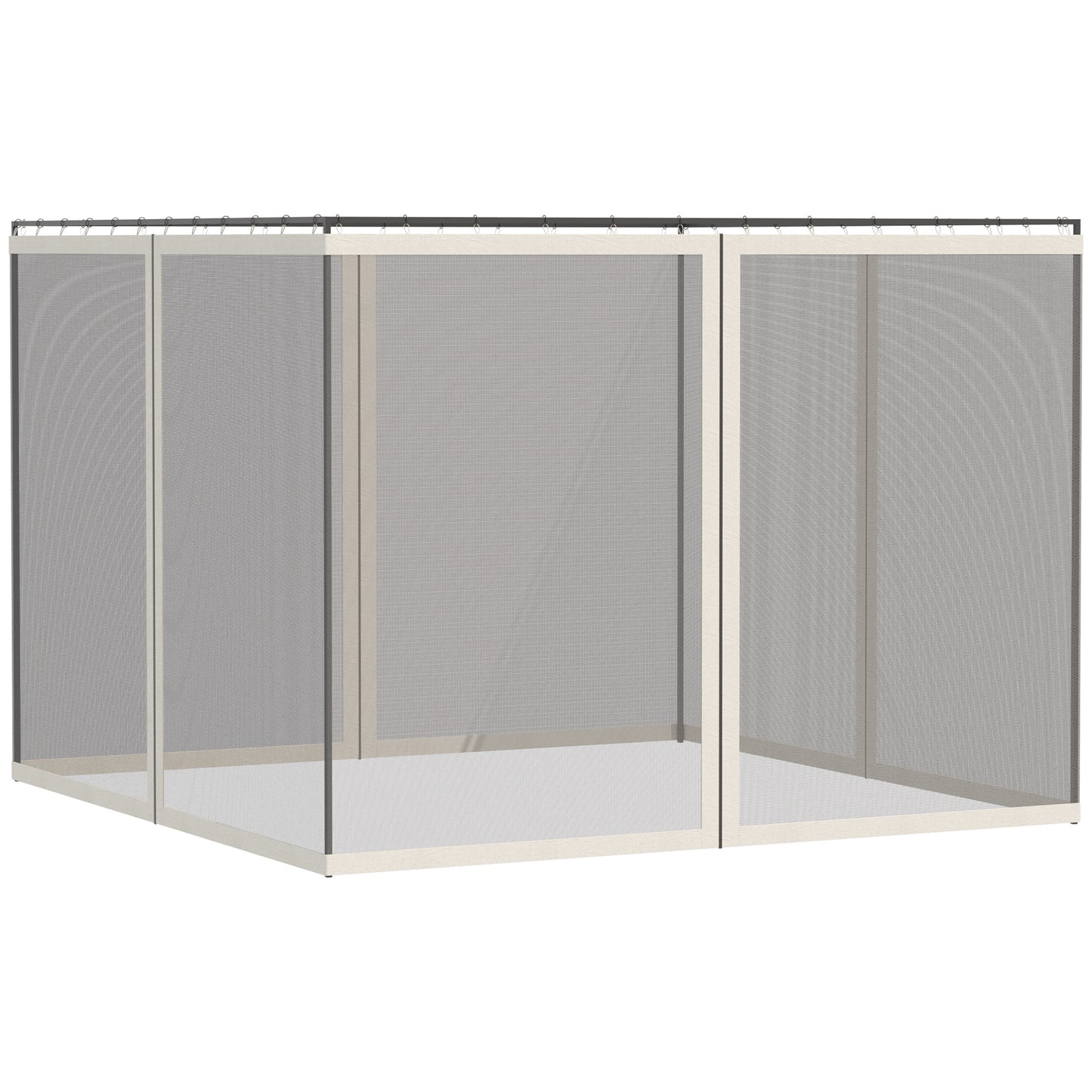 Replacement Mesh Sidewall Netting for 9.8' x 13.1' Gazebos - White