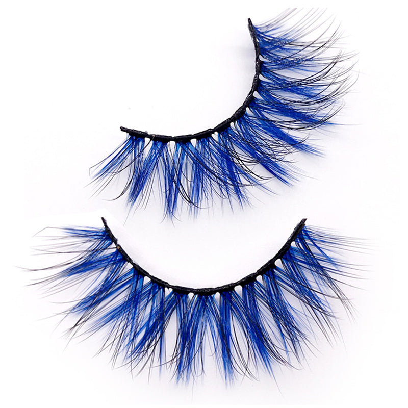 Gradient Color 6D Mink Fake Eyelashes with Variety Styles for Dramatic Eye Look