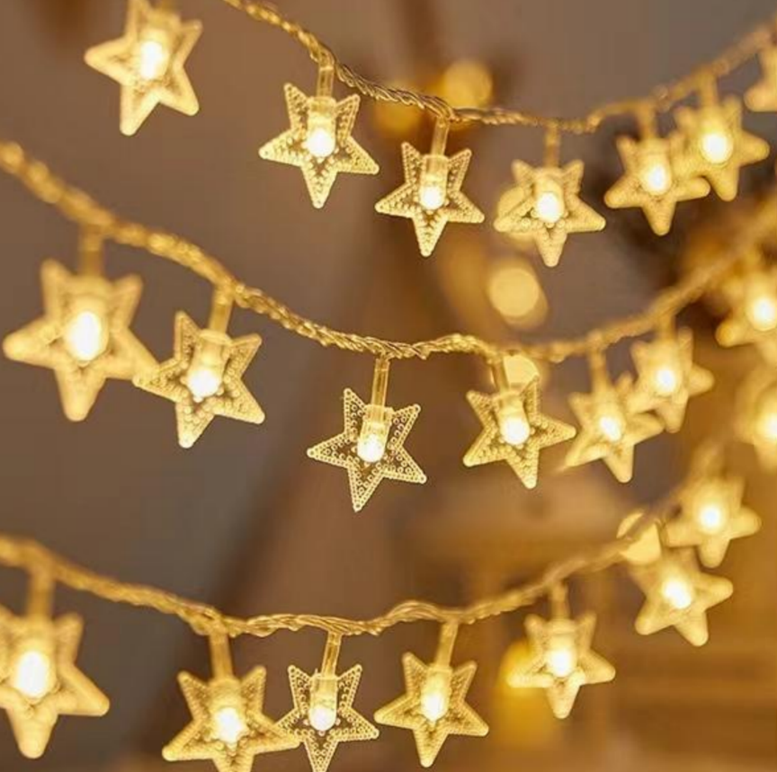 Battery Operated Christmas LED String Lights - 16.4FT 50LED