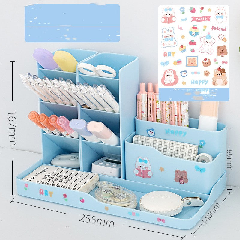 Multifunctional Pen Holder with Storage Box - Home Organization