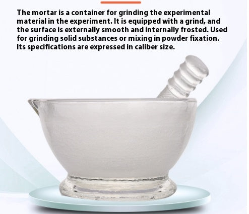 Glass Traditional Chinese Medicine Mortar Grinder with Various Sizes