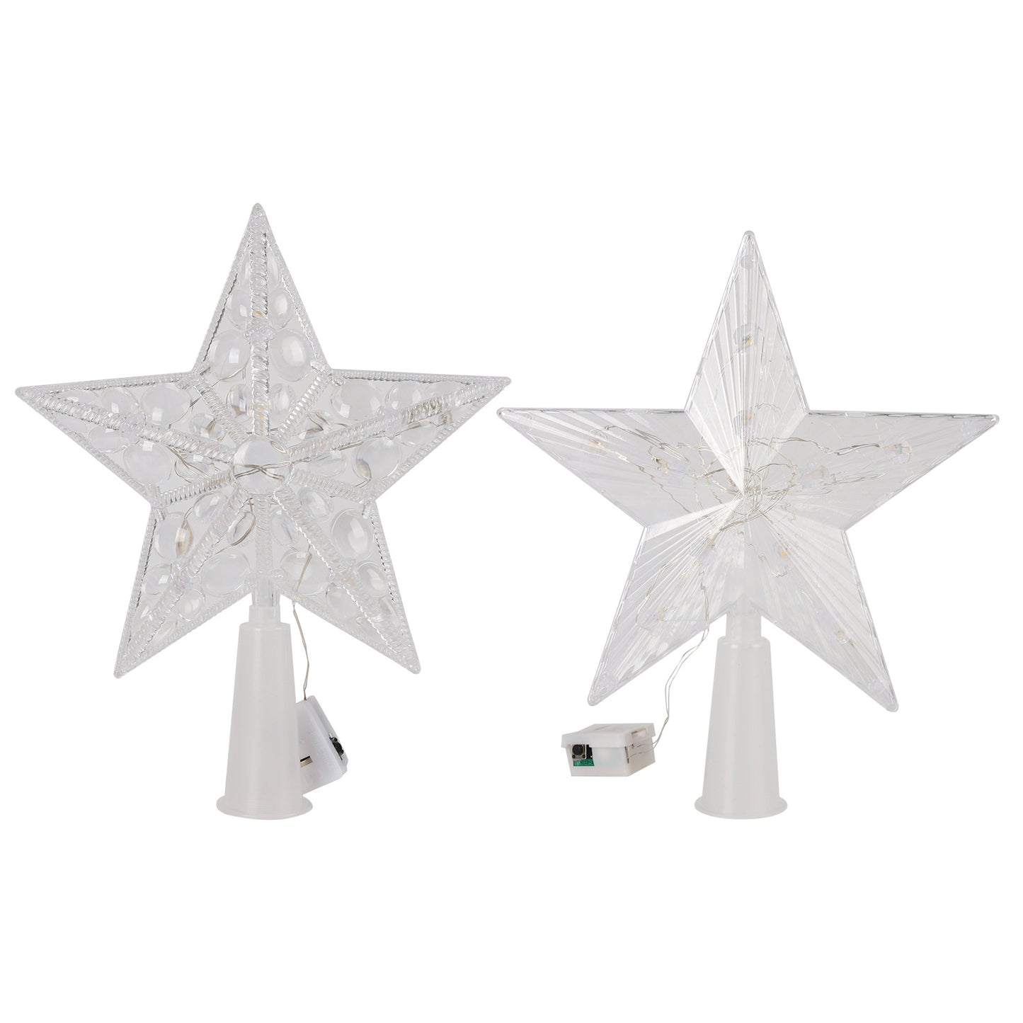 Christmas Tree Topper Star Luminous Light with Multiple Color Options