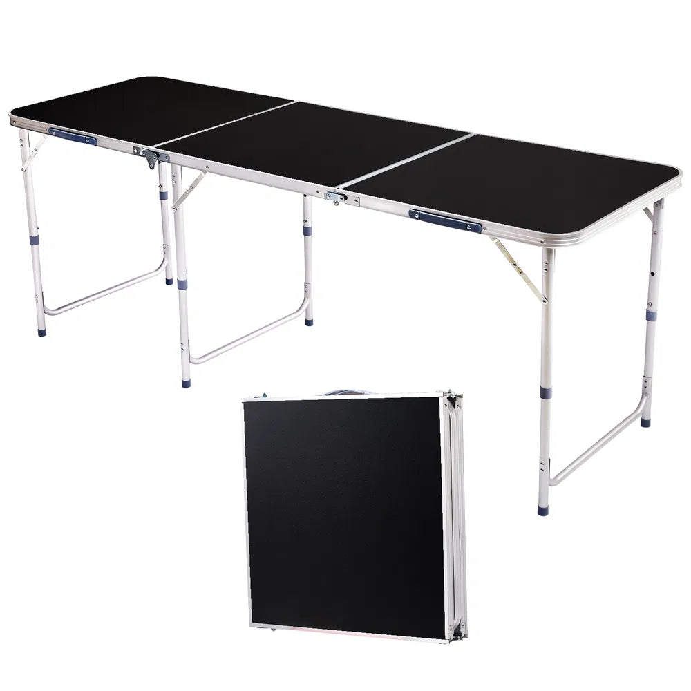 6ft Folding Table - Durable Aluminum Alloy for Camping & Outdoor Use
