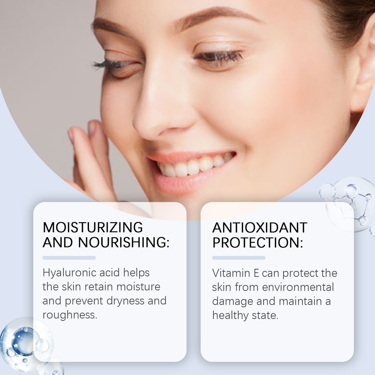 Hyaluronic Acid Hydrating Face Serum - 50ml Moisturizing & Brightening Essence