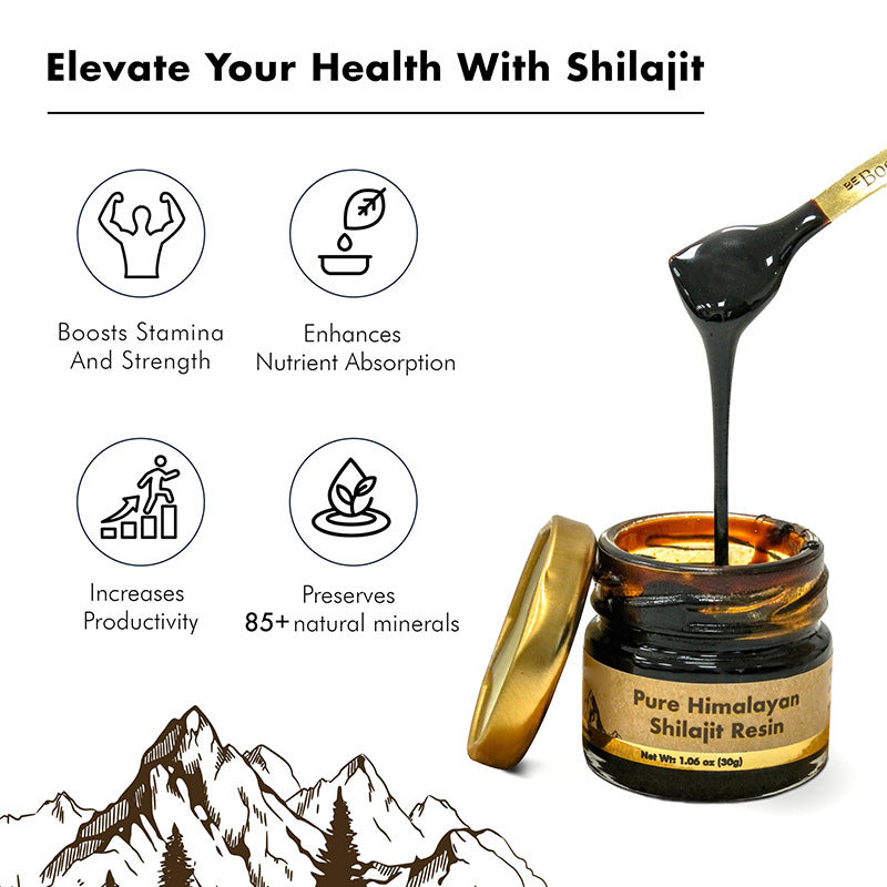 Shilajit Resin Natural Health Supplement – CJ 30g or 50g Variants