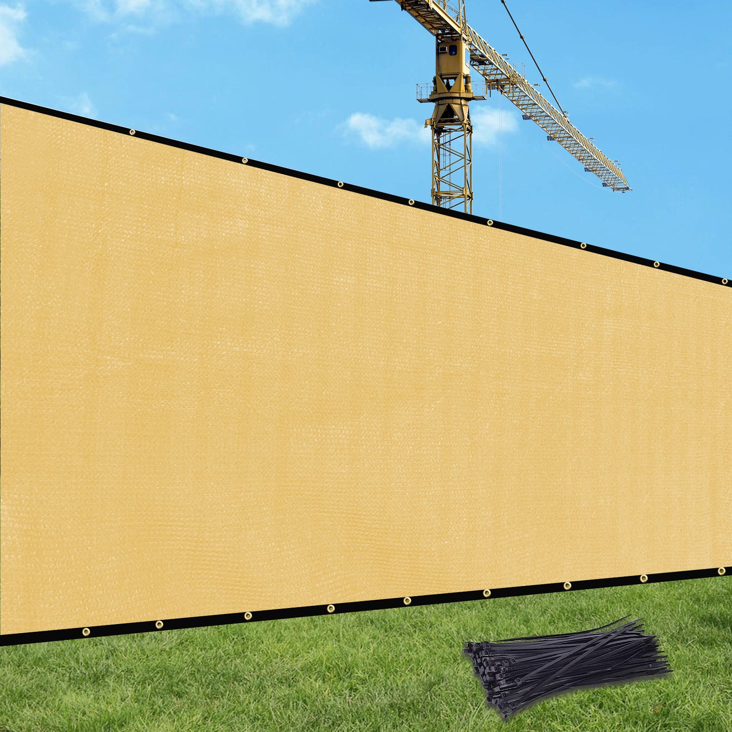 8x50ft Privacy Fence Screen - Sun-Resistant HDPE Garden Barrier, Multiple Colors