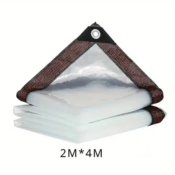 Heavy-Duty Transparent Canopy Cloth for Garden, Yard, Greenhouse - 2M x 4M