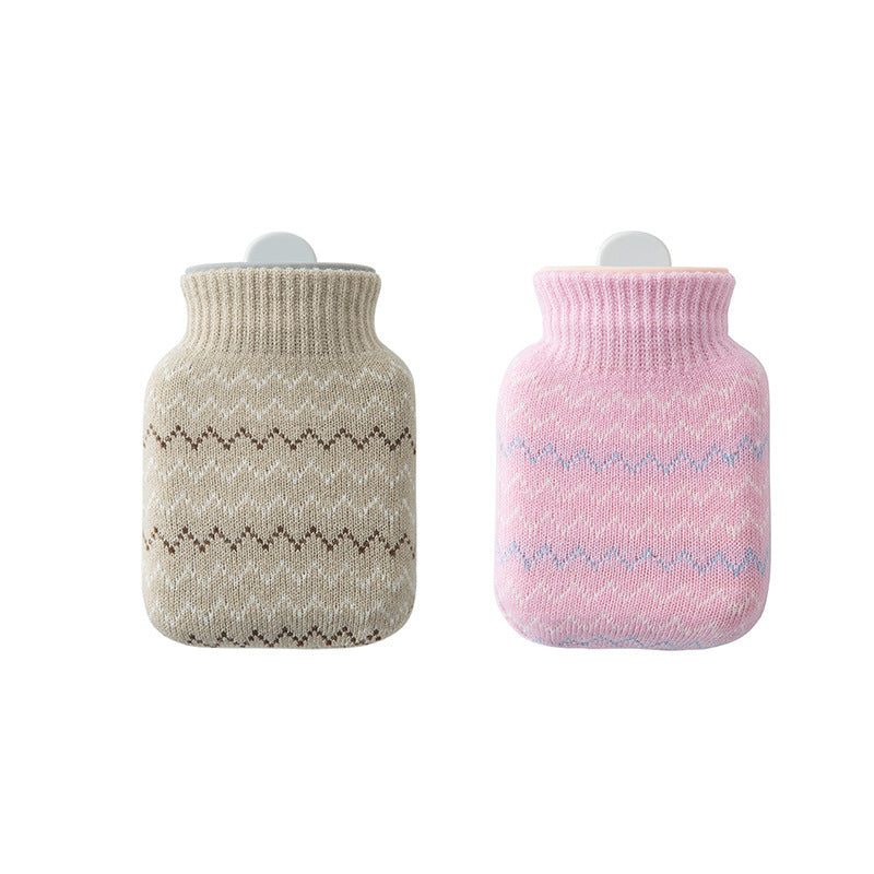 Cute Plush Hand Warmer with Silicone Water Bottle - Home & Office Use
