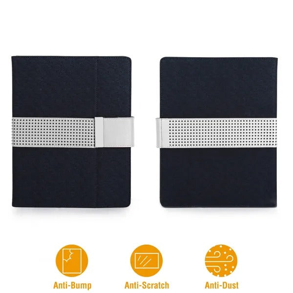 Tablet Portfolio Case for 9.7 Inch Tablets with Notepad - Navy