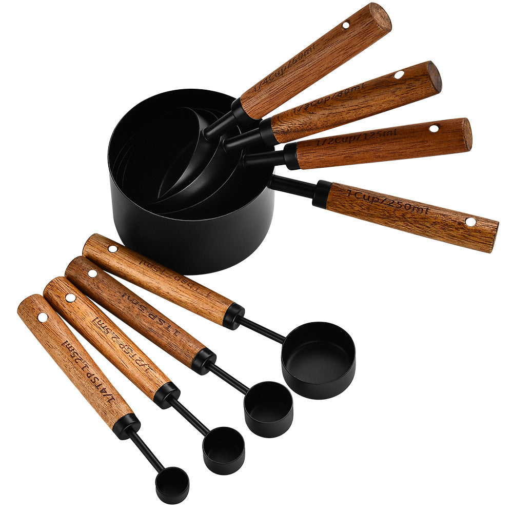 Stainless Steel Measuring Cups & Spoons Set - Kitchen Baking Tools