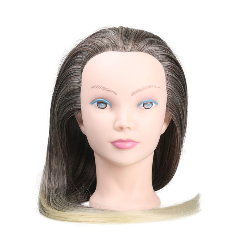 Wig Head Mannequin 60cm Long Straight Hair Training Head