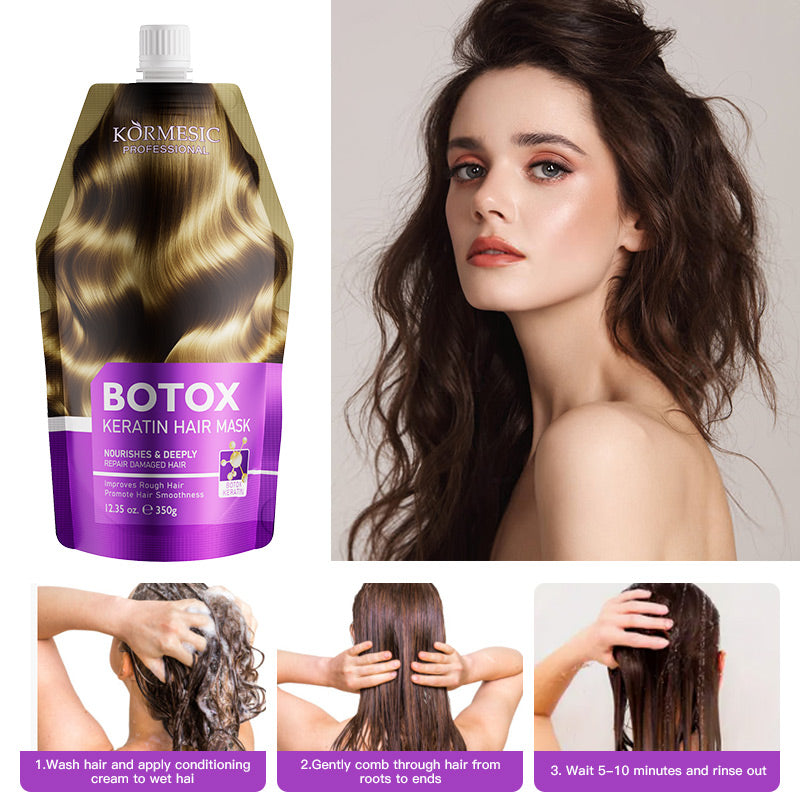 Keratin Hair Mask Nourishing Repair 350g - Hair Treatment for Damaged Hair