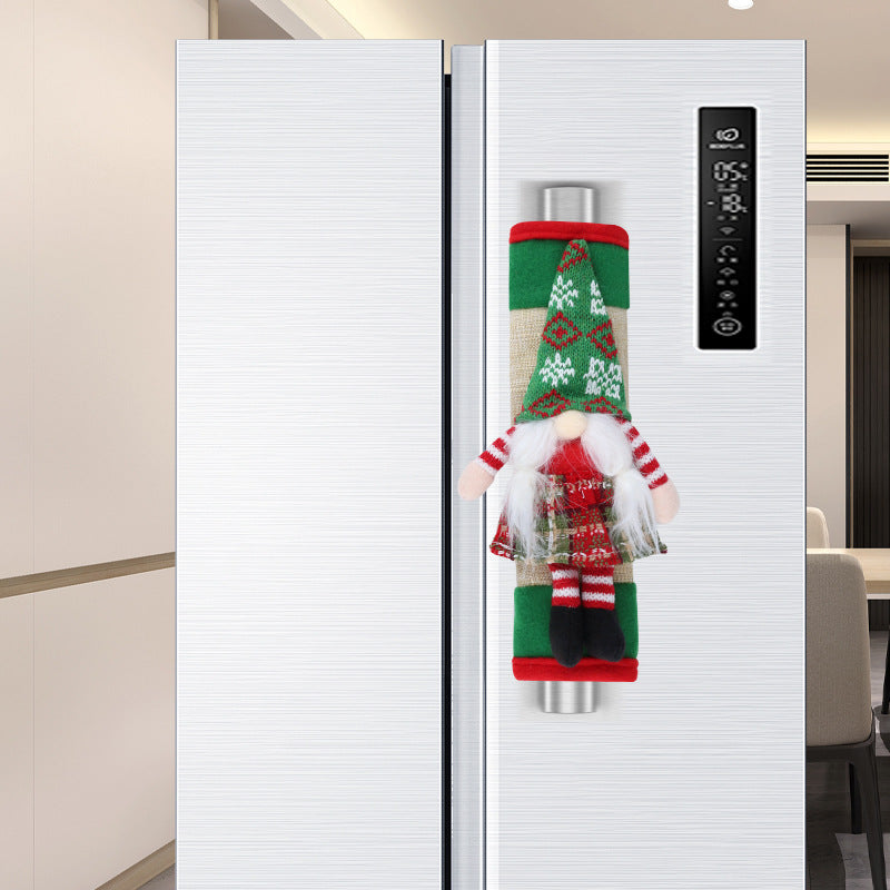 Christmas Refrigerator Door Handle Cover Set - 2 Pieces