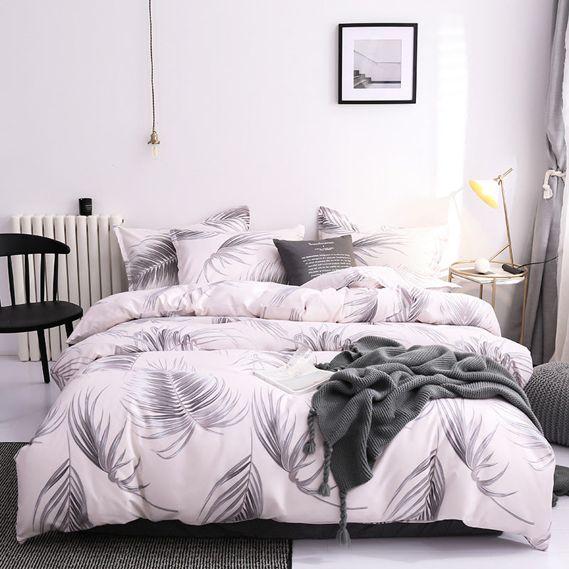 Luxurious 3-Piece Bedding Set with Duvet Cover and Pillowcases - Multiple Sizes