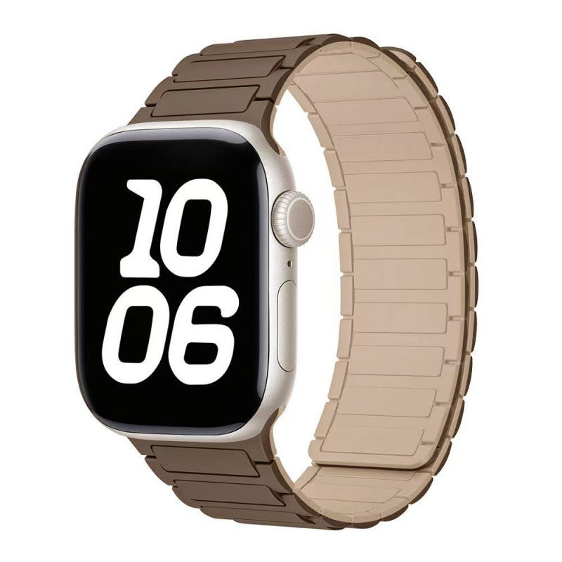 Magnetic Sports Silicone Watch Strap - Compatible with Apple Watch 38-49mm