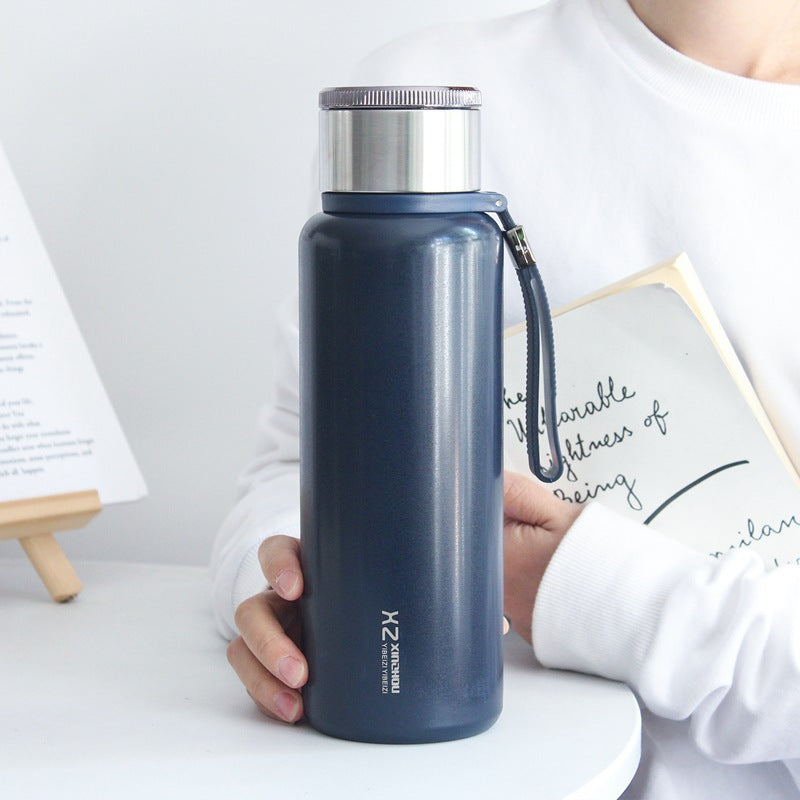 Portable Tea Separation Water Cup with Strainer - Large Capacity Stainless Steel