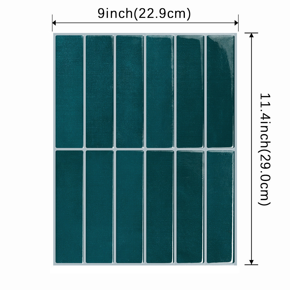 Waterproof 3D Self-Adhesive Wall Sticker for Kitchen Bathroom - High Temp Resistant