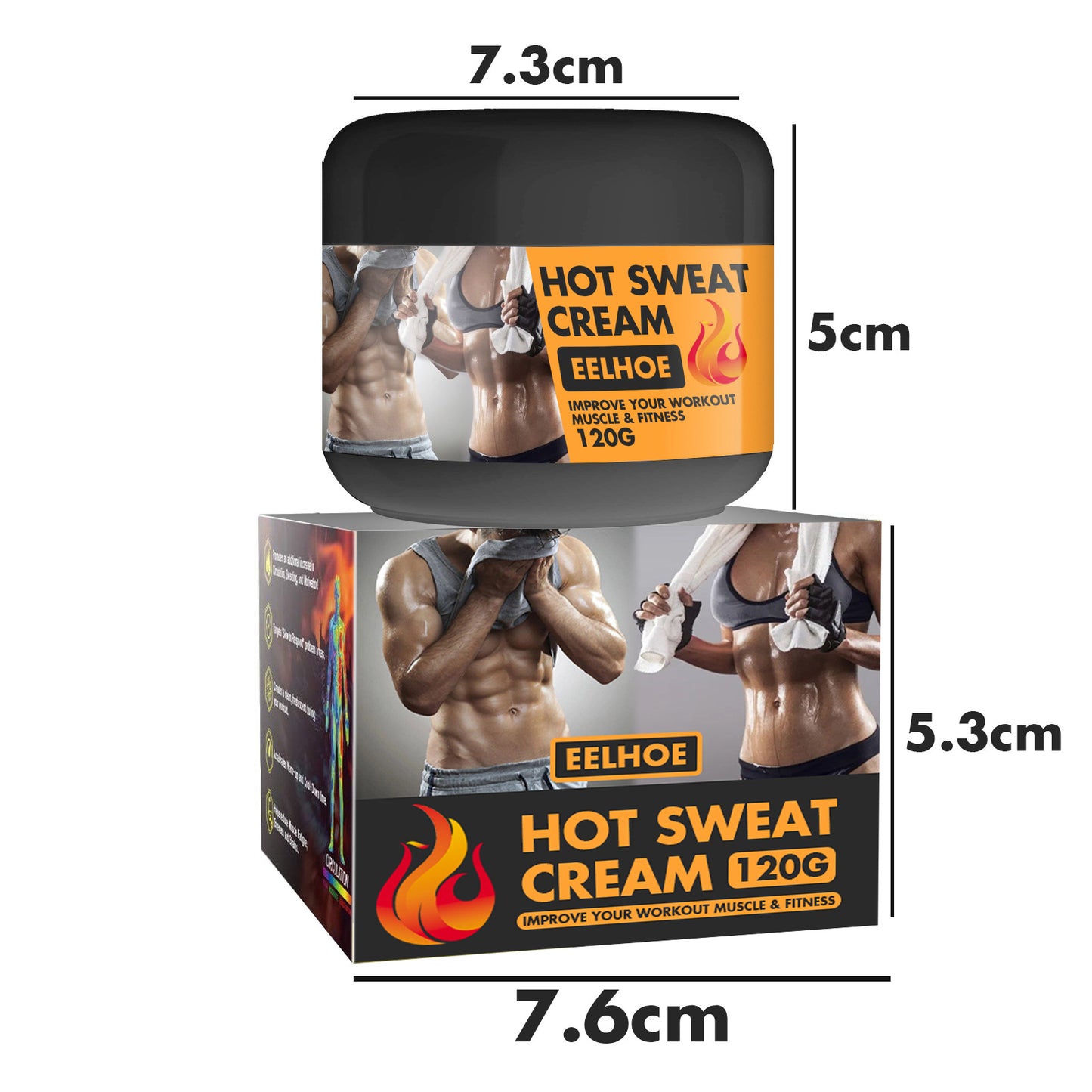 Body Sculpting Abs Cream - Firming & Toning Fitness Gel for Waist & Abdomen