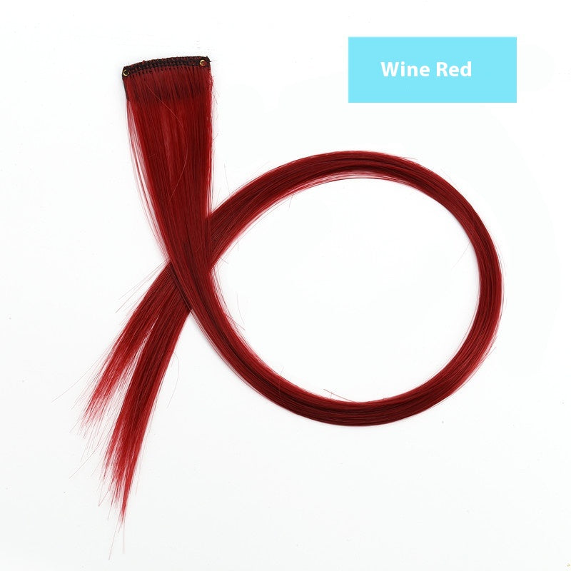 Colorful Hair Weave Extension Set - Multiple Shades, Non-Mainstream Style