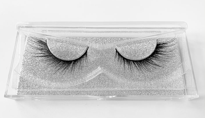 False Eyelashes with Elongated Messy Curled Eye Tails - 12mm Length
