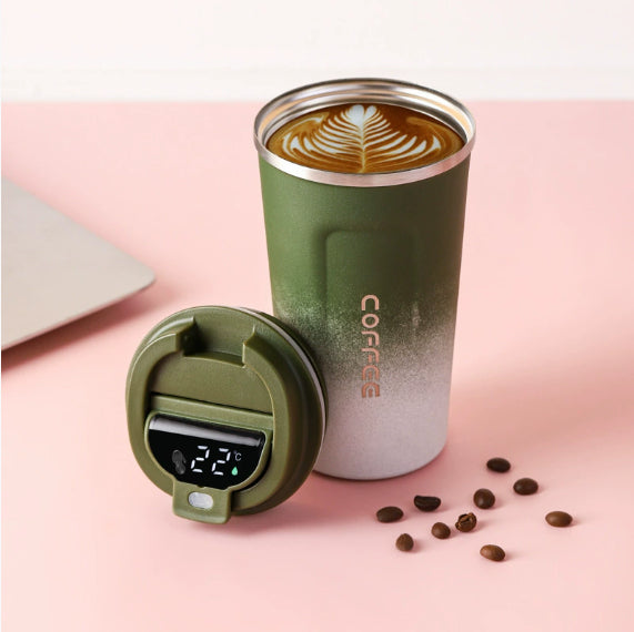 Insulated Stainless Steel Cup with Digital Temperature Display 510ml