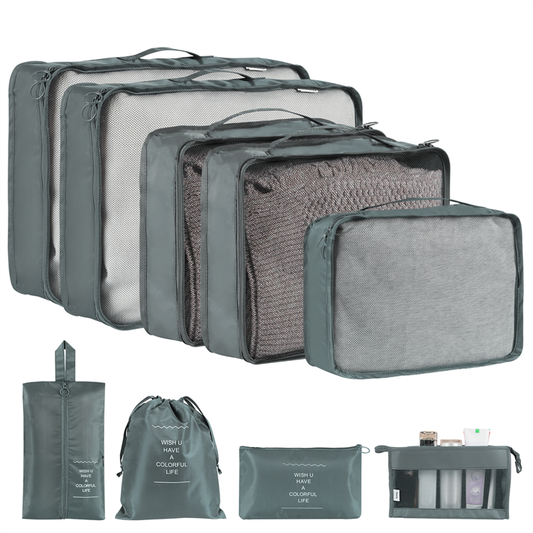 Solid Color Clothing & Wardrobe Storage Bags - Set of 8 or 9