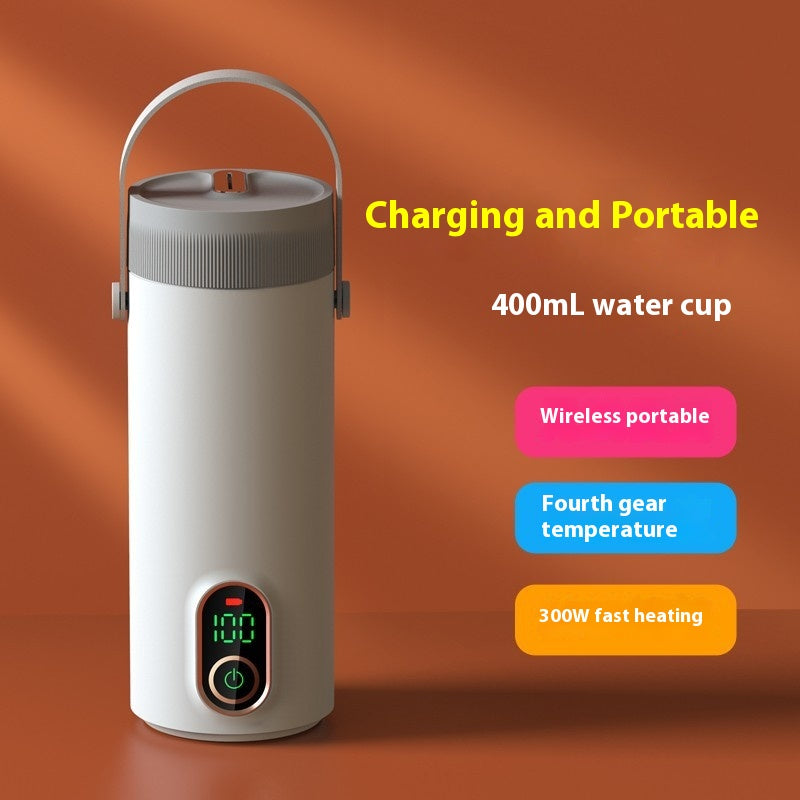 Wireless Portable Water and Electric Cup with Heating Function