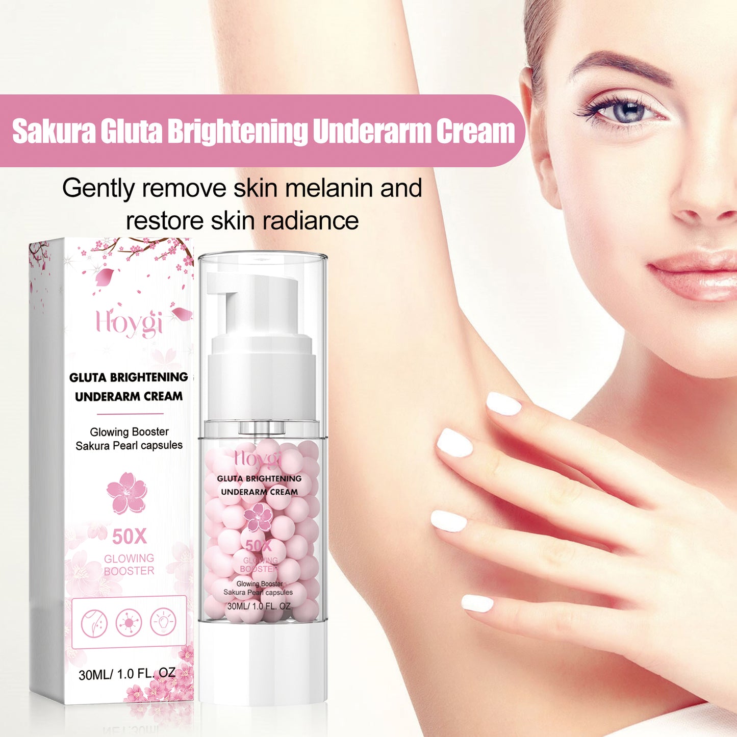 Brightening Underarm Cream - Dark Spot Corrector for Elbows and Knees
