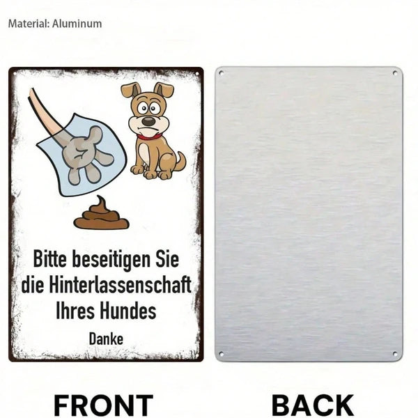 Metal Tin Sign Wall Decoration - 20 cm x 20 cm